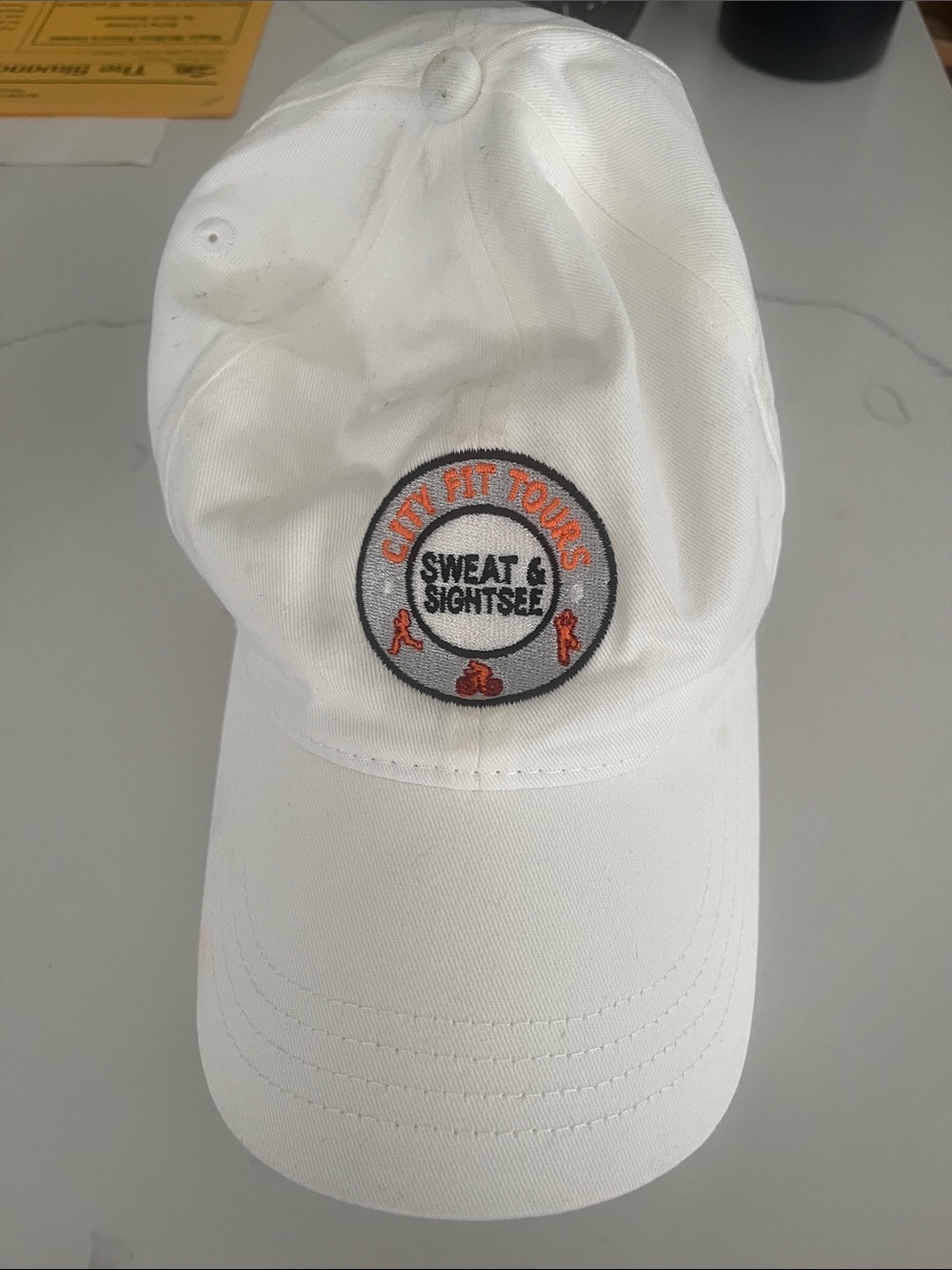 White baseball hat